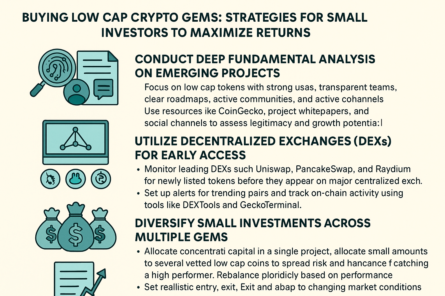 Buying Low Cap Crypto Gems: Strategies for Small Investors to Maximize Returns