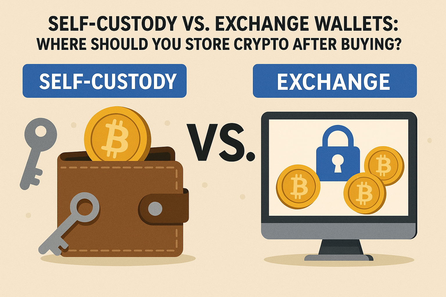 Self-Custody vs. Exchange Wallets: Where Should You Store Crypto After Buying?